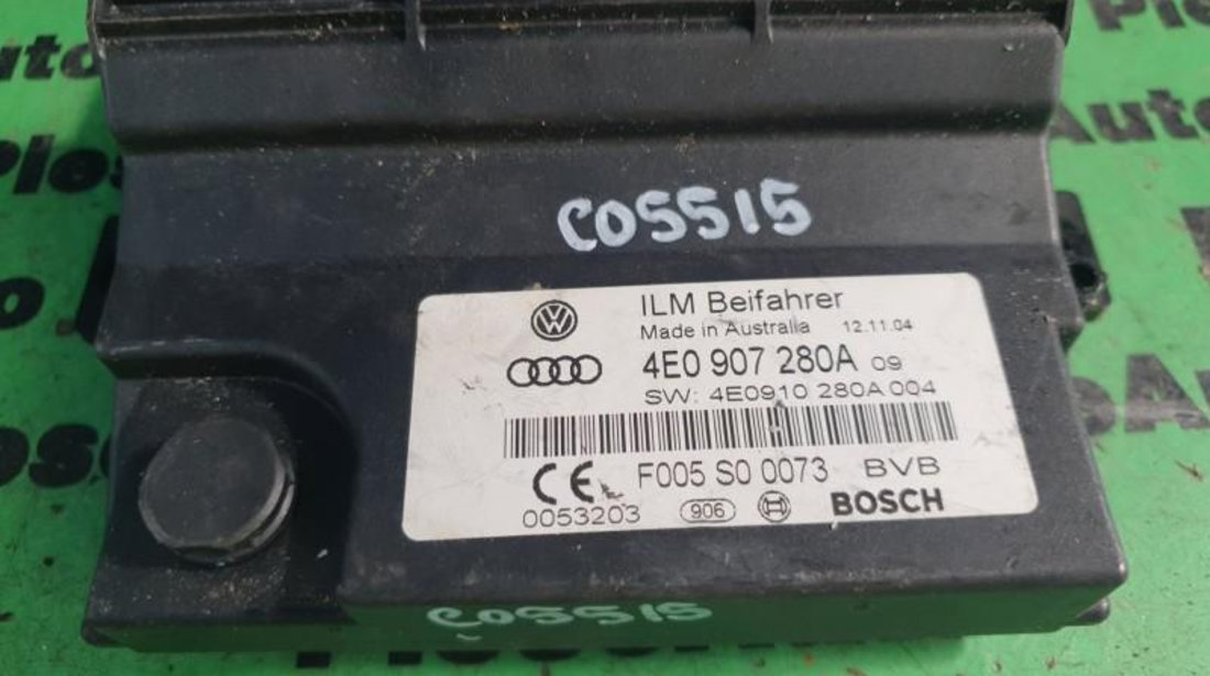 Modul control baterie Audi A8 (2002-2009) [4E_] 4e0907280a