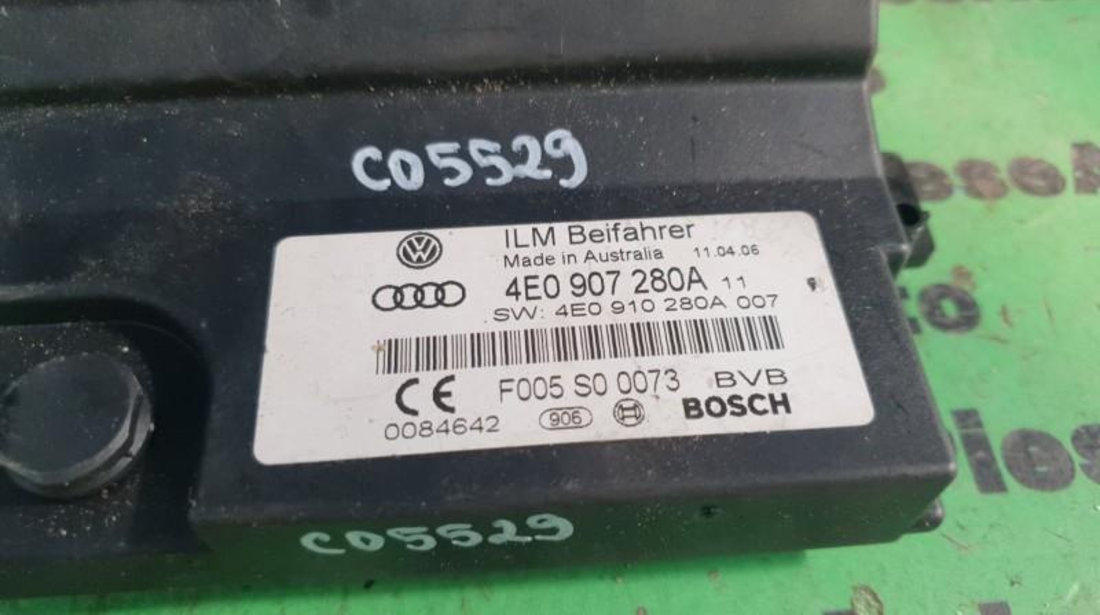 Modul control baterie Audi A8 (2002-2009) [4E_] 4e0907280a