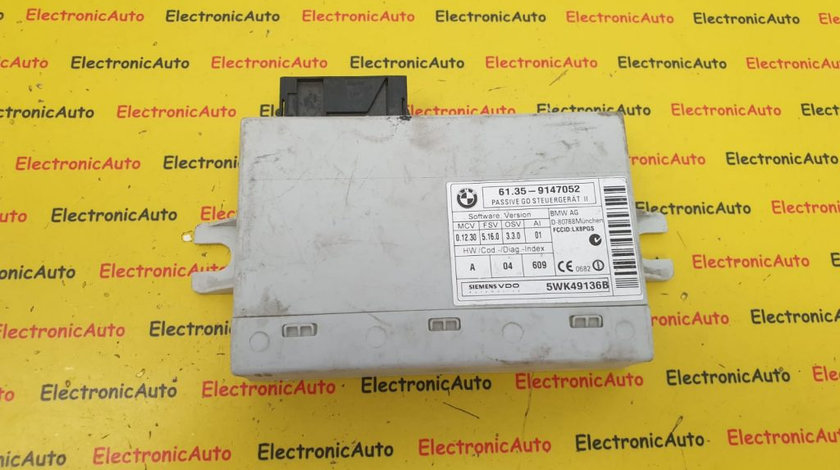 Modul Control BMW 3 CONVERTIBLE, 61359147052, 5WK49136B