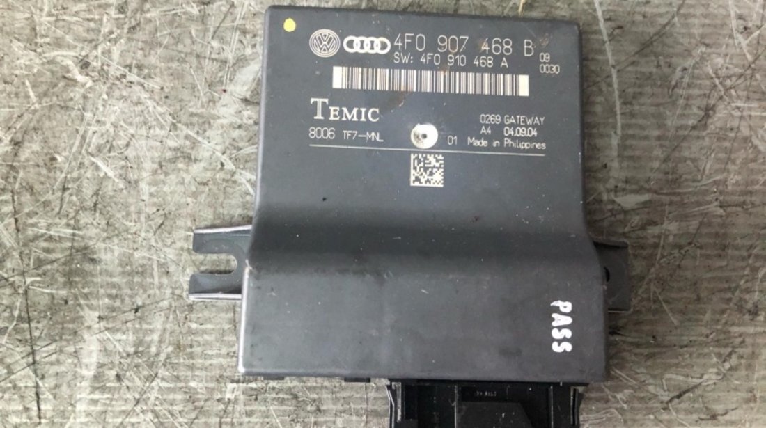 Modul control central 2.0 tdi audi a6 4f 4f0907468b