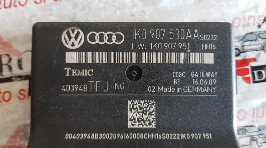 Modul control central / Gateway Audi A3 8P Facelift 1k0907530aa