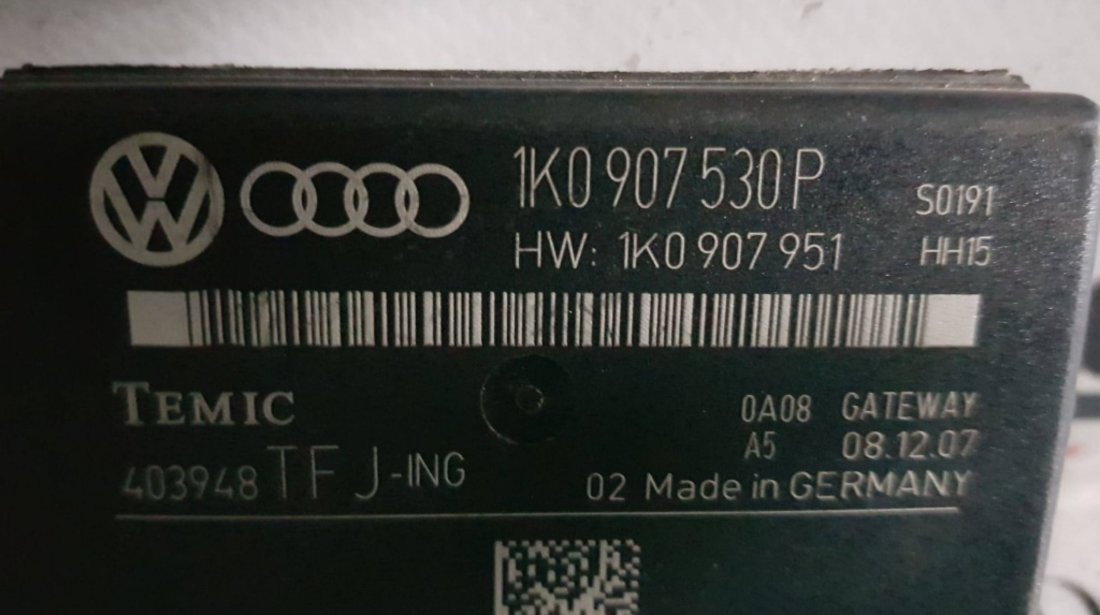 Modul control central Gateway Audi A3 8P 1k0907530p