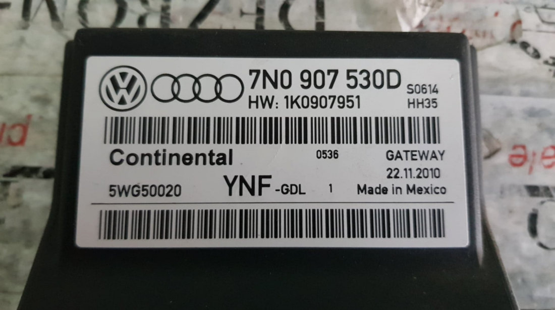 Modul control central / Gateway VW Golf VI cod piesa : 7N0907530D