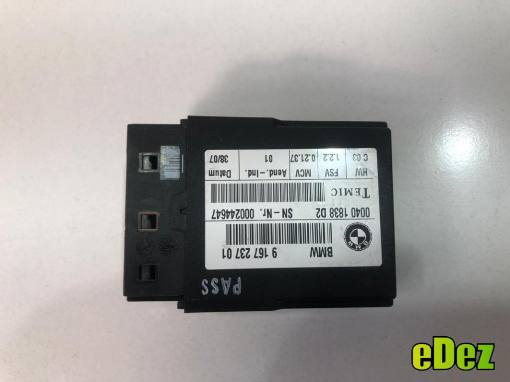 Modul control centura lcpa BMW Seria 5 (2004-2010) [E61] 9167237