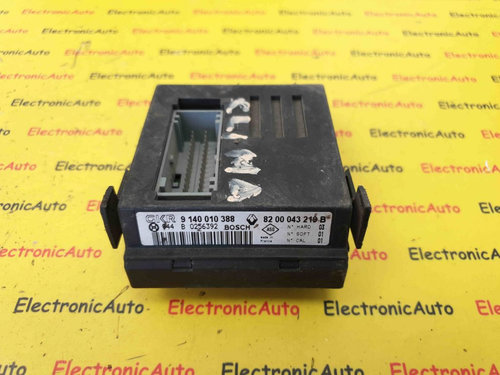 Modul Control Clima Renault Kangoo, 8200043219B, 9140010388, B0256392