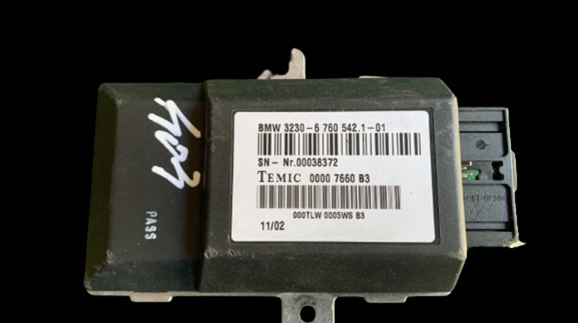 Modul control coloana directie Cod: 6760542.1 BMW 7 Series E65/E66 [2001 - 2005] Sedan 4-usi 730d AT (218 hp) 306D2