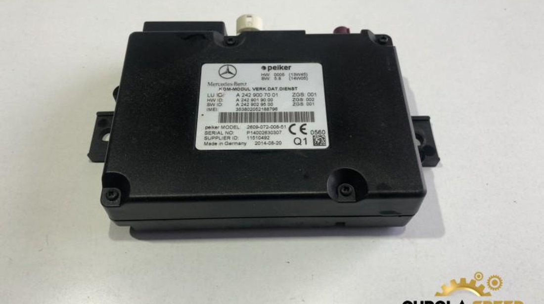 Modul control comunicare multimedia Mercedes CLA (01.2013->) [C117] a2429007001