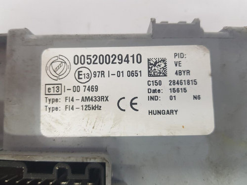 Modul CONTROL DELPHI FIAT 500 00520029410 / 2846181500520029410 / 28461815