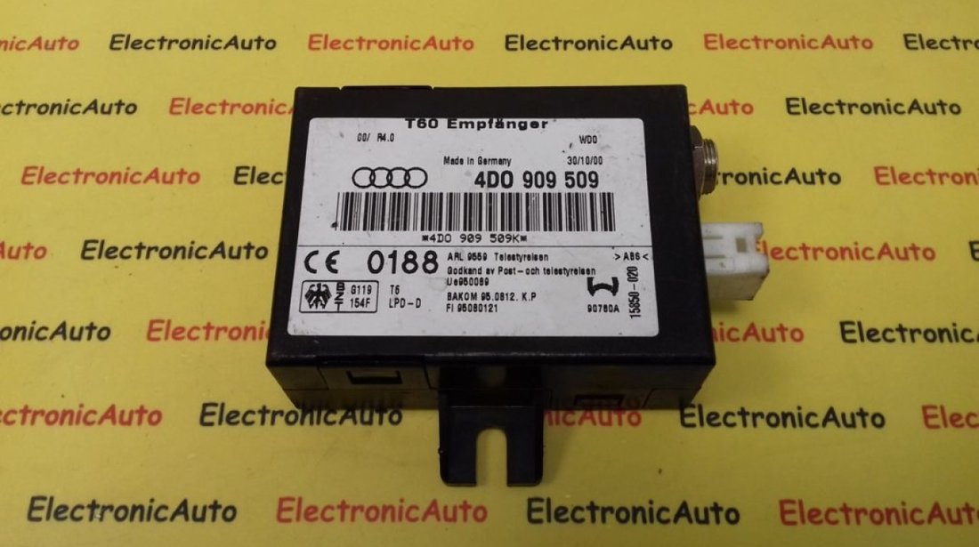 Modul Control Incalzire Audi A6, 4D0909509