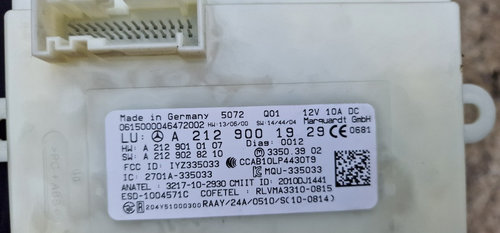 Modul Control Keyless Go CLA C117 cod A2129001929