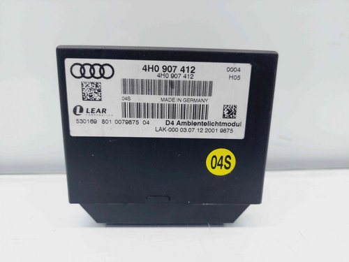 Modul control lumini Audi A8 D4 (4H2, 4H8, 4HC, 4HL) [Fabr 2009-2018] 4H0907412