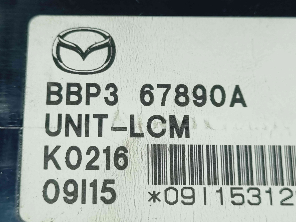 Modul control lumini MAZDA 3 Sedan (BL) [Fabr 2008-2013] BBP3-67890A