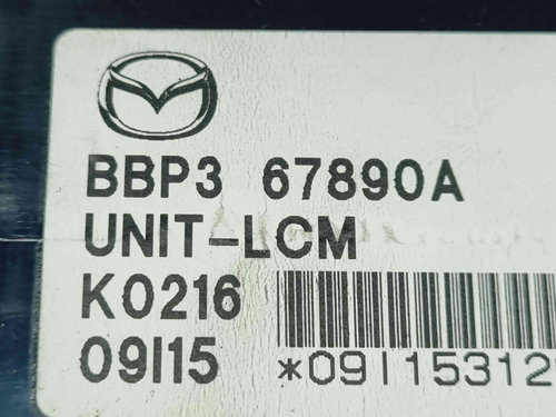 Modul control lumini MAZDA 3 Sedan (BL) [Fabr 2008-2013] BBP3-67890A