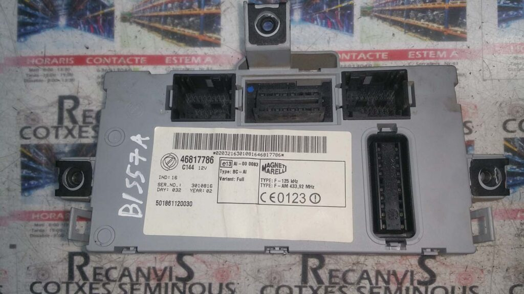 Modul CONTROL MAGNETI MARELLI FIAT DOBLO 46817786 / 50186112003046817786 / 501861120030