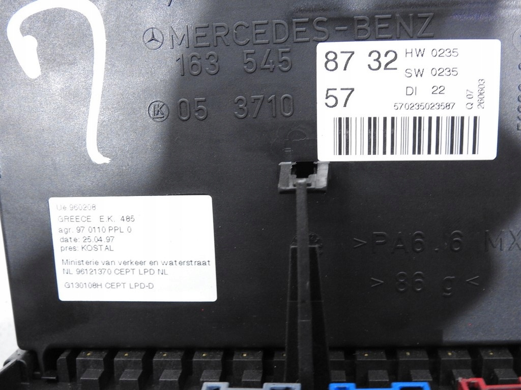 Modul CONTROL MERCEDES-BENZ Class M 163 545 87 32 / 1635458732 / 05 3710 57 / 05371057163 545 87 32 / 1635458732 / 05 3710 57 / 05371057