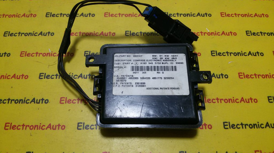 Modul Control Mercedes ML W163 BJ02 A1635455732, A163 545 5732