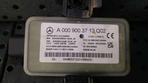 Modul control presiune anvelope tpms mercedes glc c253 a0009003713q