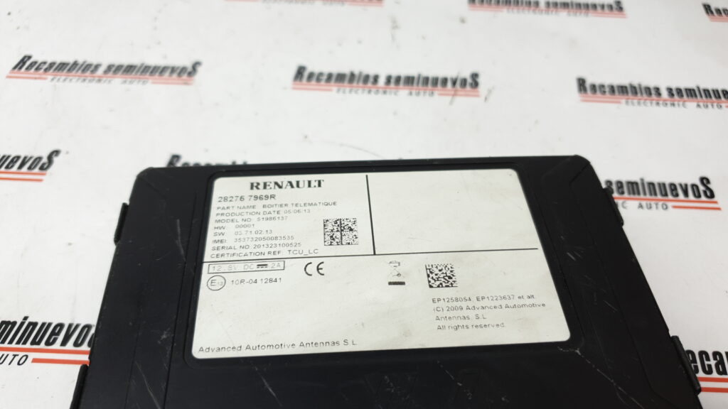 Modul CONTROL RENAULT SCENIC 282757969R / EP1258054282757969R / EP1258054