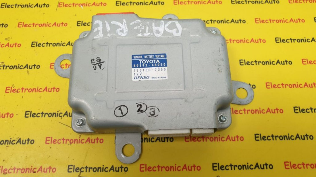 Modul Control Senzor Tensiune Baterie Toyota Rav 4 Hybrid, Lexus NX, 8989248050, 1751007350