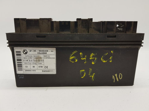 Modul CONTROL SIEMENS BMW E60 61 35 6946408 / 61356946408 / 5WK49111 / E6XKBM61 35 6946408 / 6135694...