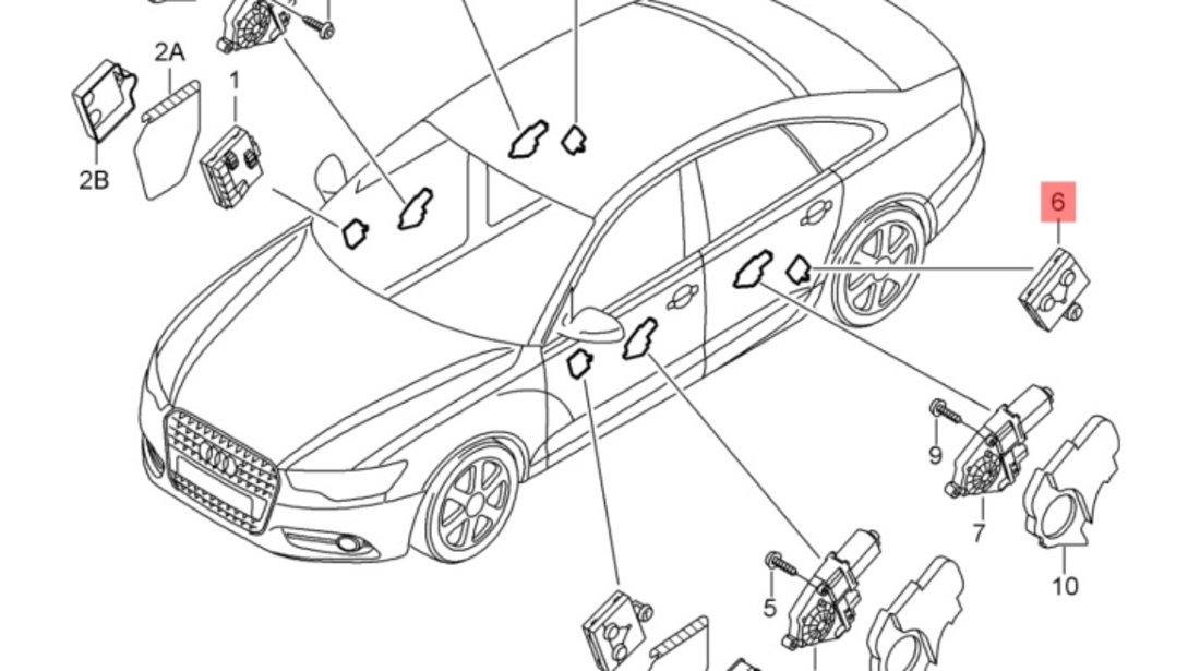 Modul control usa dreapta spate Audi A6 C6 (4F2) Sedan 2006 2.7 TDI OEM 4F0959794E