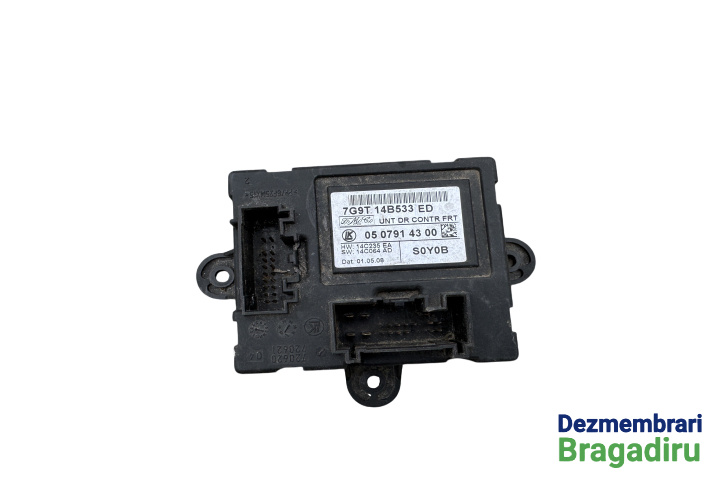 Modul control usa fata stanga Cod: 7G9T-14B533-ED 7G9T-14B533-ED Ford Mondeo MK4 [2007 - 2010] Liftback 2.2 TDCi DPF MT (175 hp) MK4 (BA7)