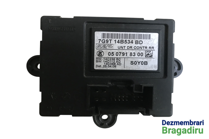 Modul control usa spate dreapta Cod: 7G9T-14B534-BD 7G9T-14B534-BD Ford Mondeo MK4 [2007 - 2010] Liftback 2.2 TDCi DPF MT (175 hp) MK4 (BA7)
