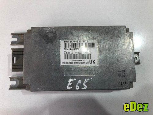Modul control voce BMW Seria 7 (2001-2008) [E65, E66] 3.0 d 6931987