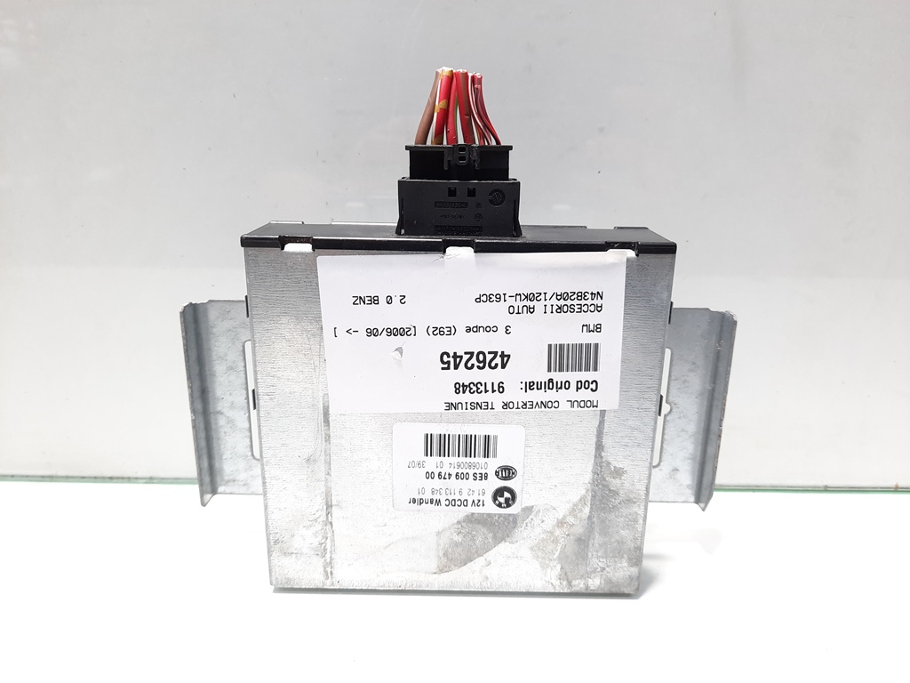 Modul convertizor tensiune, Bmw 1 (E81, E87) [Fabr 2004-2010] 2,0 benz, N43B20A, 9113348