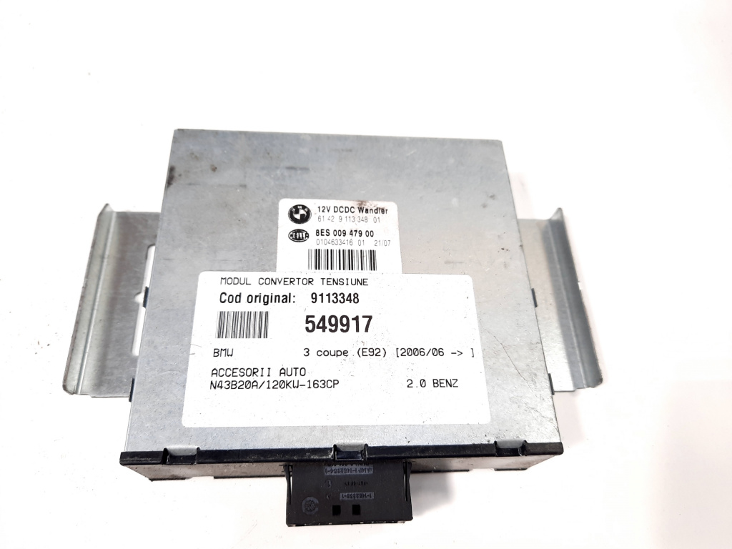 Modul convertizor tensiune, cod 9113348, Bmw 3 Coupe (E92) (id:549917)