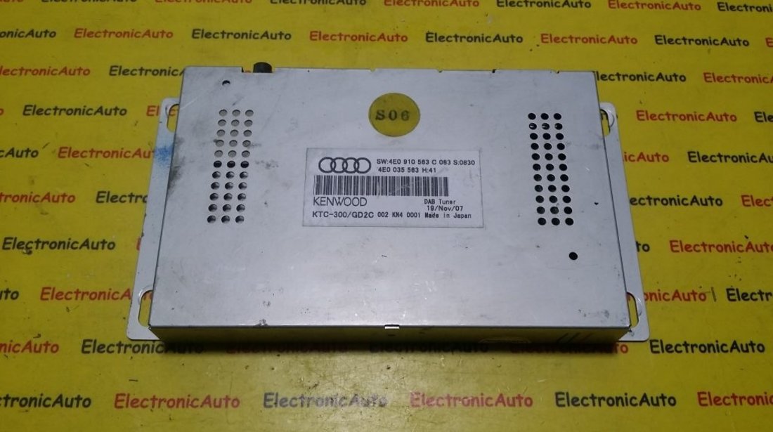 Modul Dab Radio MMI2G Audi A4 Q7 A8 4E0910563C, 4E0035563