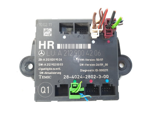 Modul dreapta spate, cod A2129004206, Mercedes Clasa E (W212) (idi:486993)