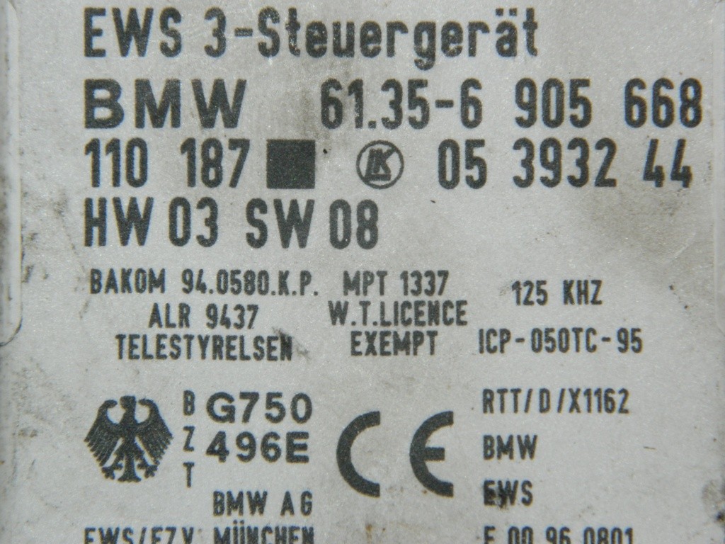 Modul ECU BMW Seria 3 E46 2.0 D cod: 6135 6905668 model 2002
