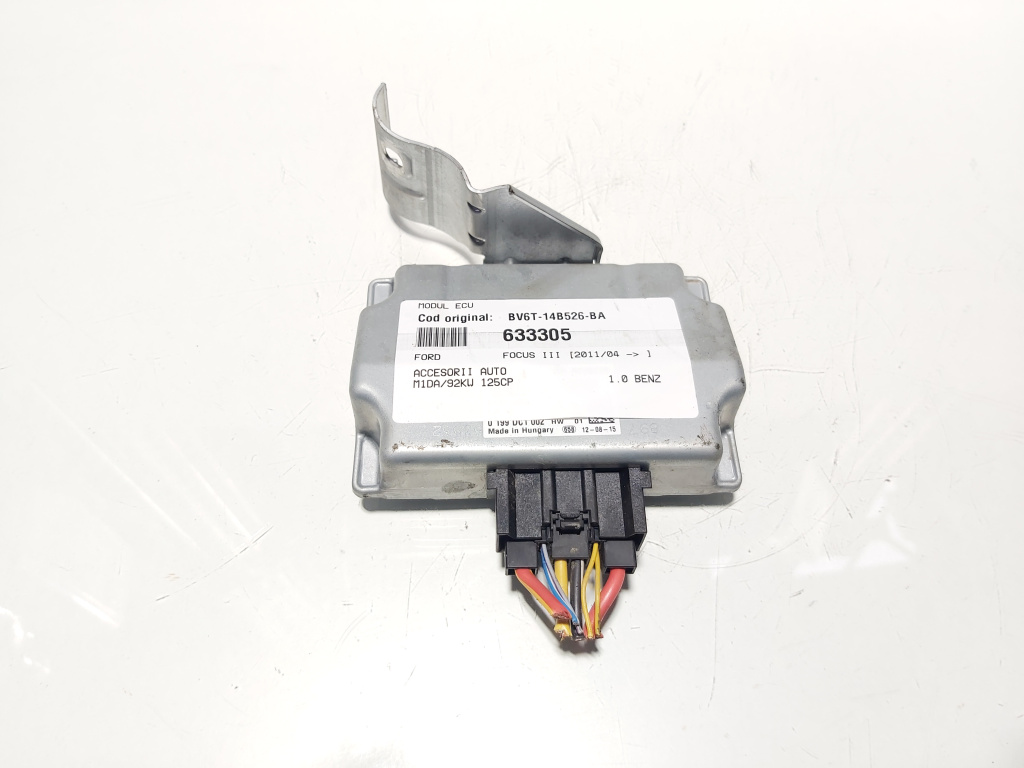 Modul ECU, cod BV6T-14B526-BA, Ford Focus 3, 1.0 benz, M1DA (id:633305)