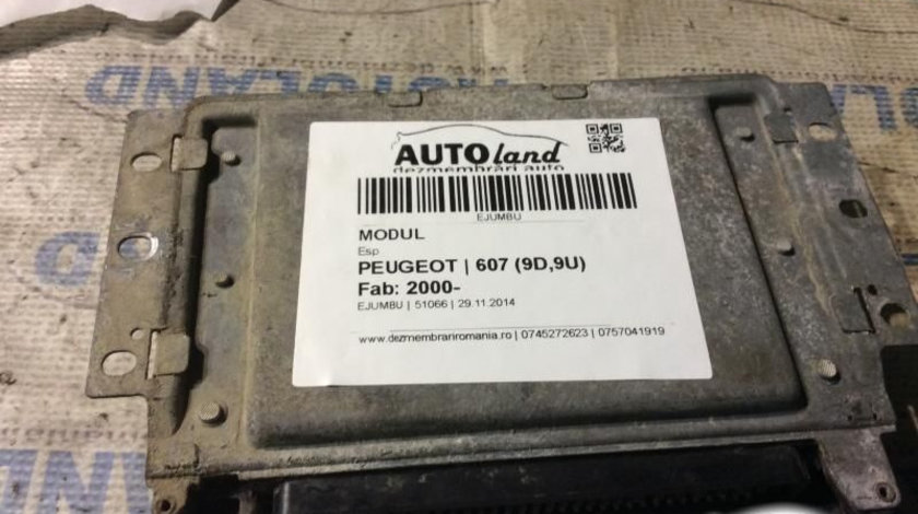 Modul Electronic 0265109629 Esp Peugeot 607 9D,9U 2000