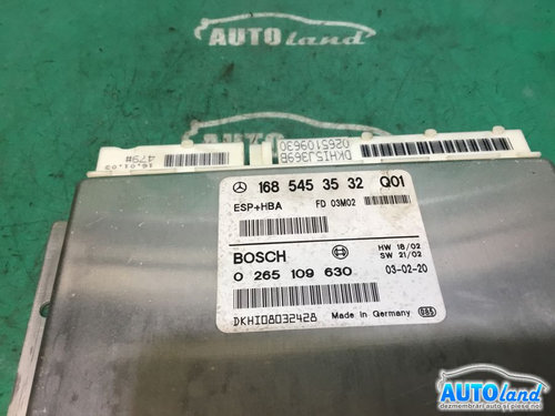 Modul Electronic 1685453532 Esp/ Hba 0265109630 Mercedes-Benz A-CLASS W168 1997-2004