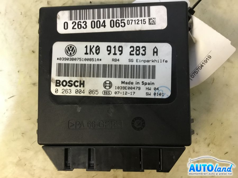 Modul Electronic 1k0919283a Senzori Parcare Volkswagen GOLF V Variant 2007