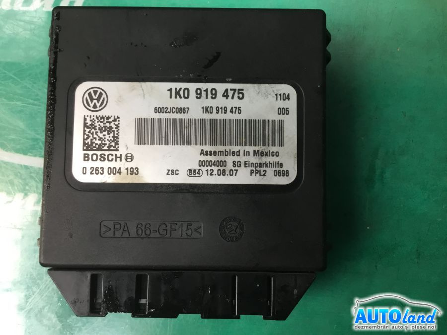 Modul Electronic 1k0919475 Senzori Parcare Volkswagen TOURAN 1T1,1T2 2003