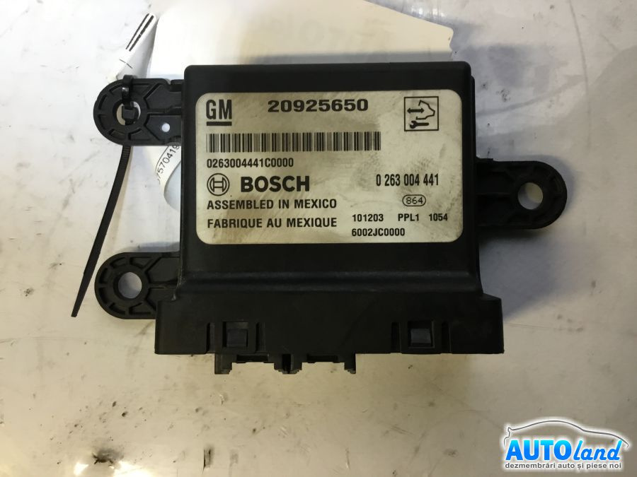 Modul Electronic 20925650 Senzori Parcare Opel ASTRA J hatchback 2009