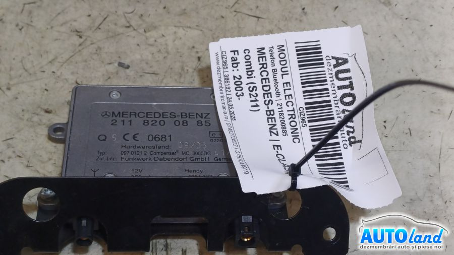 Modul Electronic 2118200885 Telefon Bluetooth Mercedes-Benz E-CLASS combi S211 2003