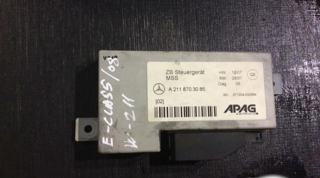 Modul Electronic 2118703085 Unitate Control Mercedes-Benz E-CLASS W211 2002-2008