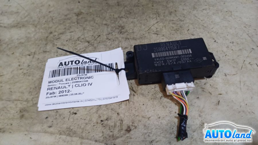 Modul Electronic 259904115r Senzori Parcare Renault CLIO IV 2012