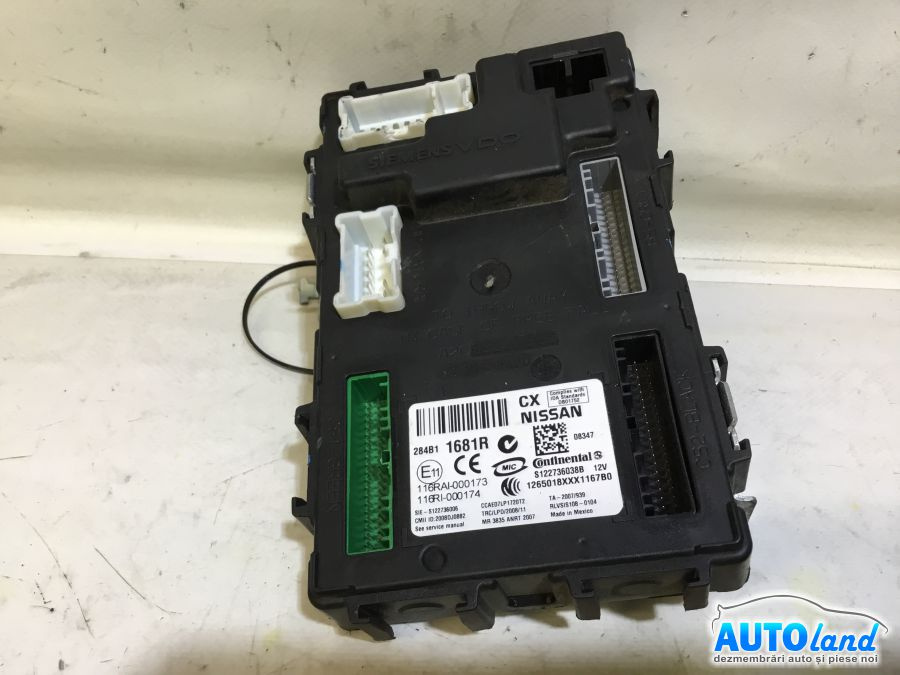 Modul Electronic 284b11681r Bcm Renault KOLEOS HY 2008