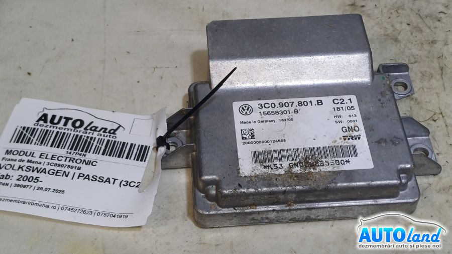Modul Electronic 3c0907801b Frana de Mana Volkswagen PASSAT 3C2 2005