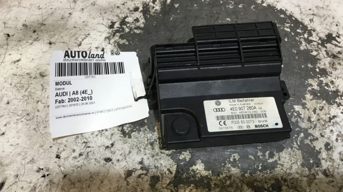 Modul Electronic 4e0907280a Baterie Audi A8 4E 2002-2010