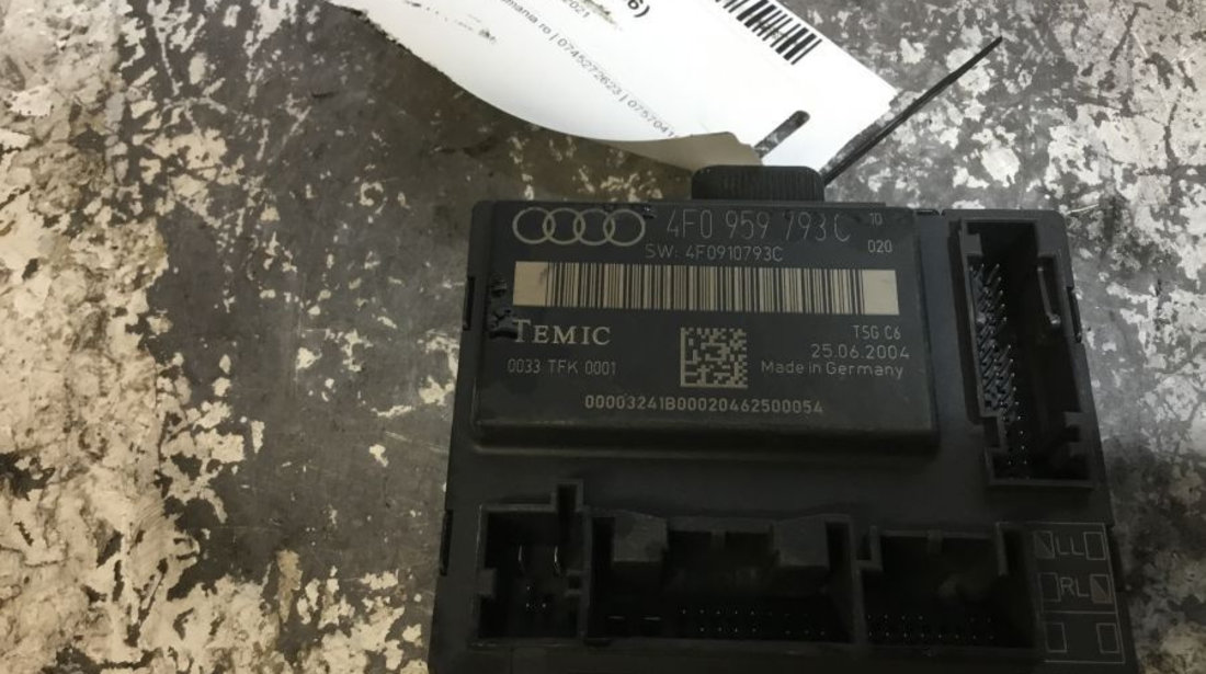 Modul Electronic 4f0959793c Usa Stanga Fata Audi A6 4F2,C6 2004-2011