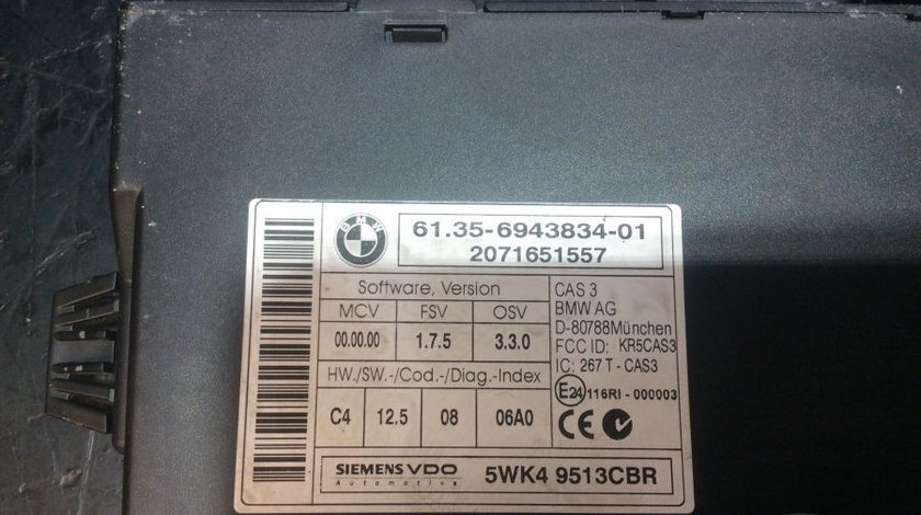 Modul Electronic 6943834 Control BMW 3 E90 2005