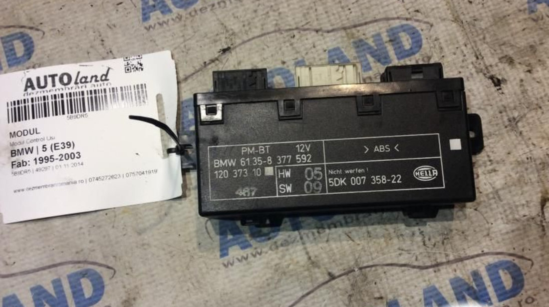 Modul Electronic 8377592 Modul Control Usi BMW 5 E39 1995-2003