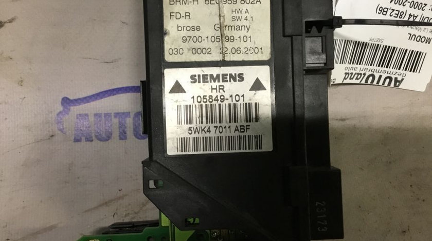 Modul Electronic 8e0959802a De La Macara,dr Fata Audi A4 8E2,B6 2000-2004