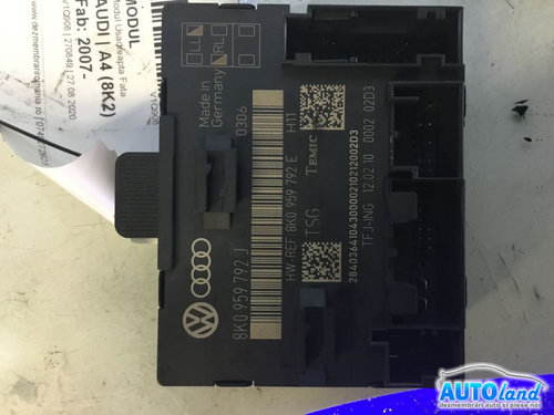Modul Electronic 8k0959792j Modul Usa dreapta Fata Audi A4 8K 2007